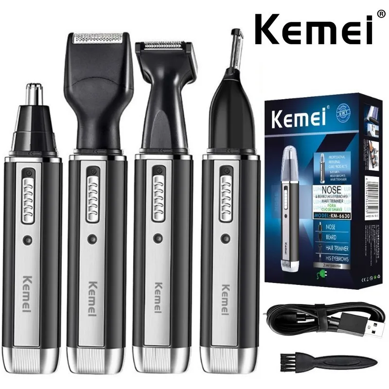 Men'S Grooming Nose Hair Trimmer - Kemei 4-in-1 trimmer voor mannen Elektrische