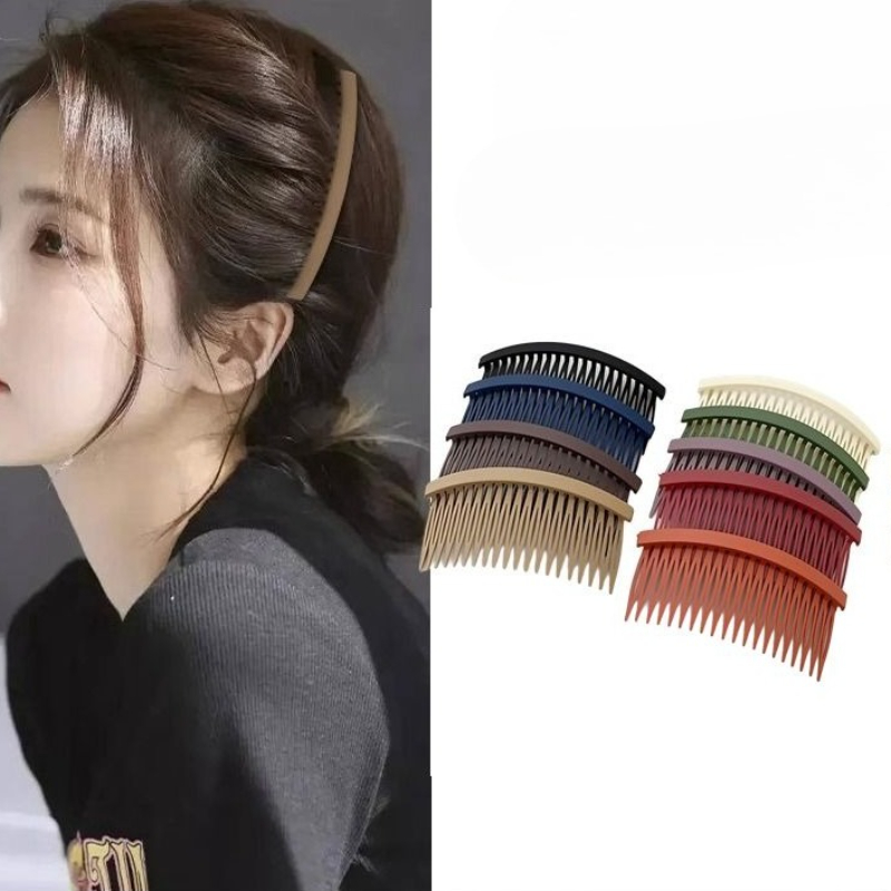 Comb Fine Tooth - Solod Kleur Plastic Side Hair Twist