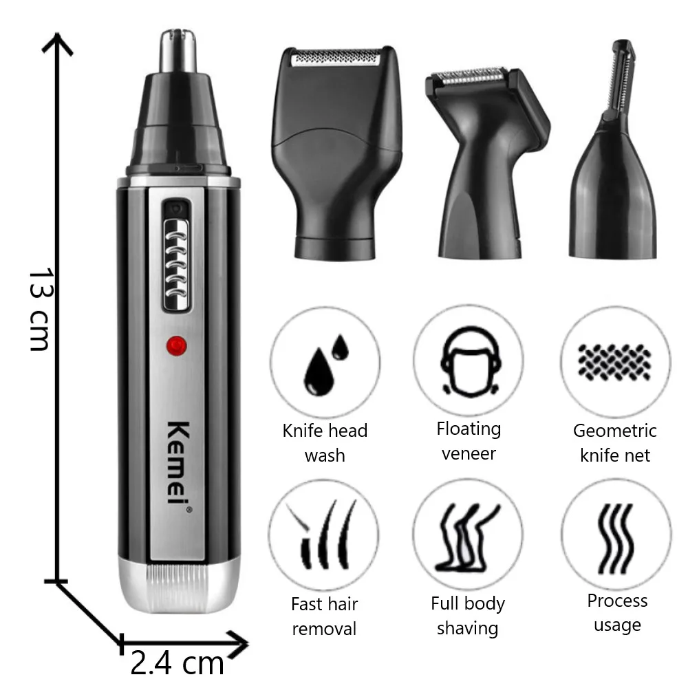 Kemei 4-in-1 trimmer voor mann - Men'S Grooming Nose Hair Trimmer recensie en prijs