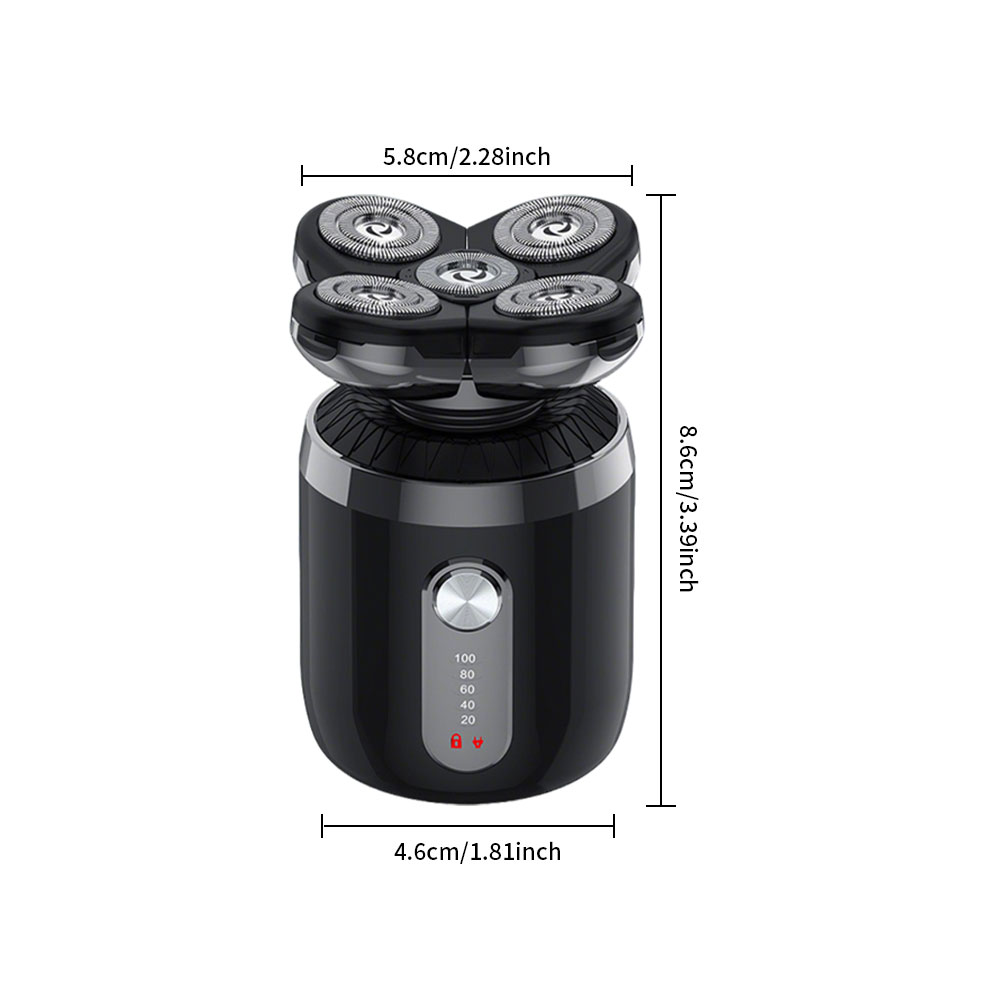 5-in-1 5-kops elektrische sche - Men'S Grooming Nose Hair Trimmer recensie en prijs