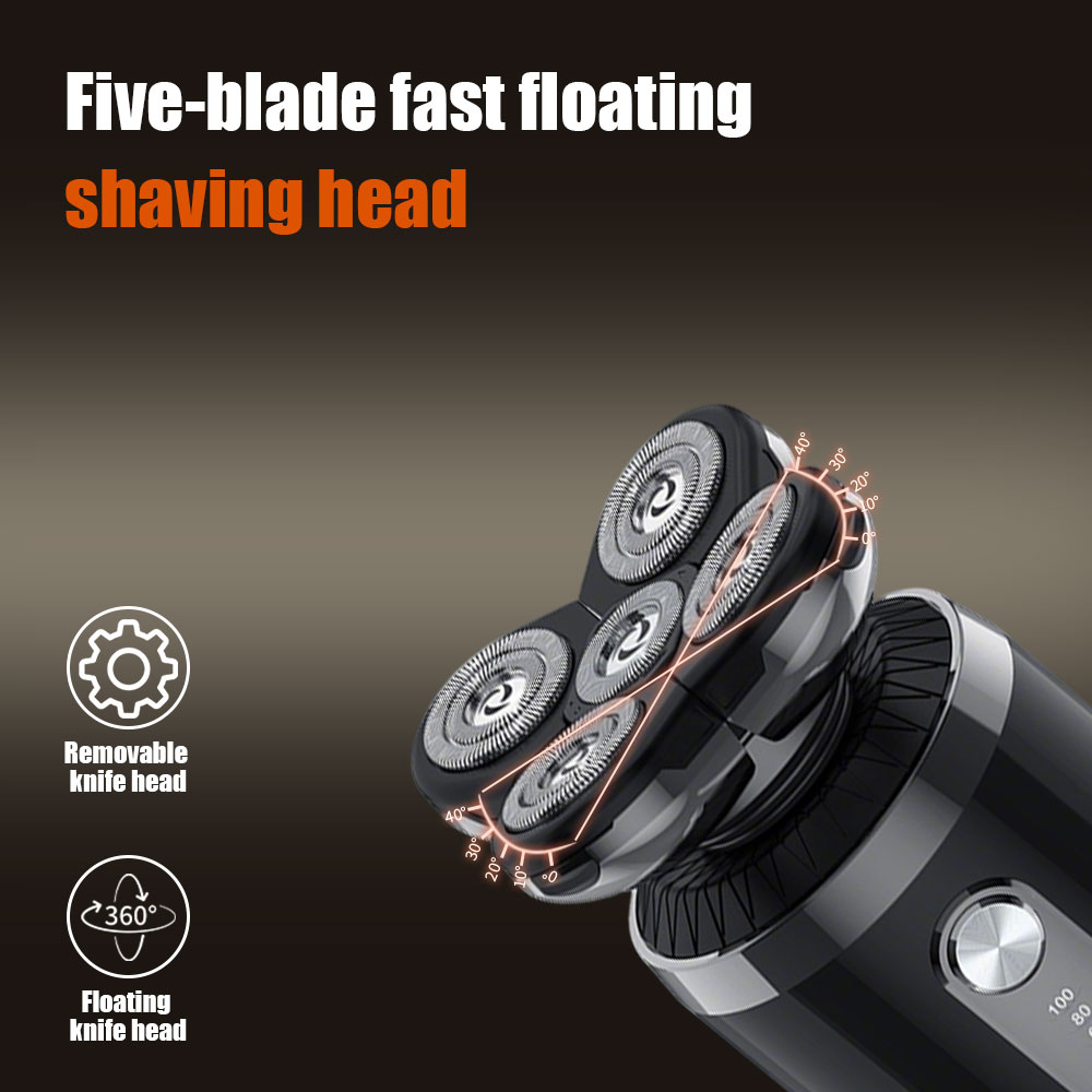 5-in-1 5-kops elektrische sche - Men'S Grooming Nose Hair Trimmer recensie en prijs