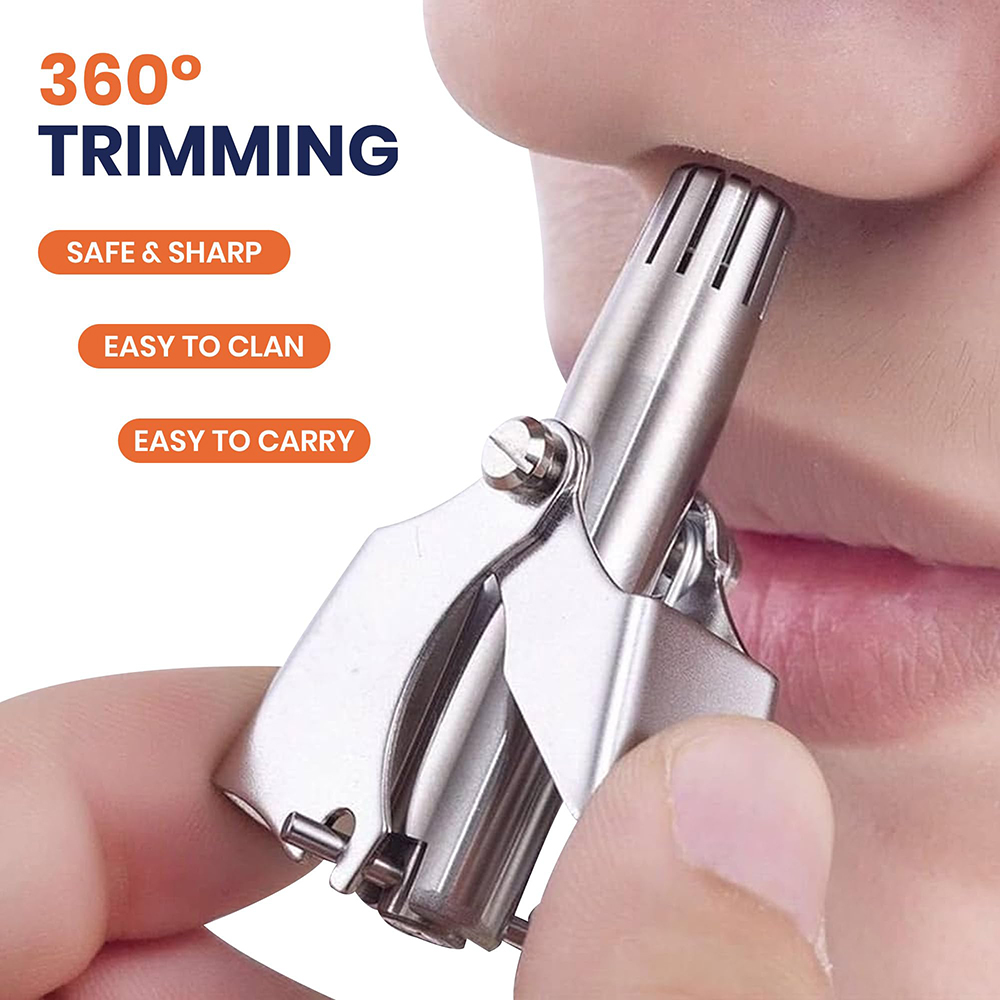 Draagbare roestvrijstalen hand - Men'S Grooming Nose Hair Trimmer recensie en prijs